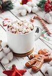 drink, cocoa, chocolate, winter, christmas, cup, new year, gingerbread, beautiful wallpaper, sweets, cosiness, gifts, background, decorations, iphone wallpaper
